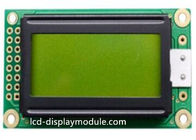 Het geelgroene LCD van de Puntmatrijs Karakter 4bit MPU met 8 bits van de Vertoningsmodule 8x2